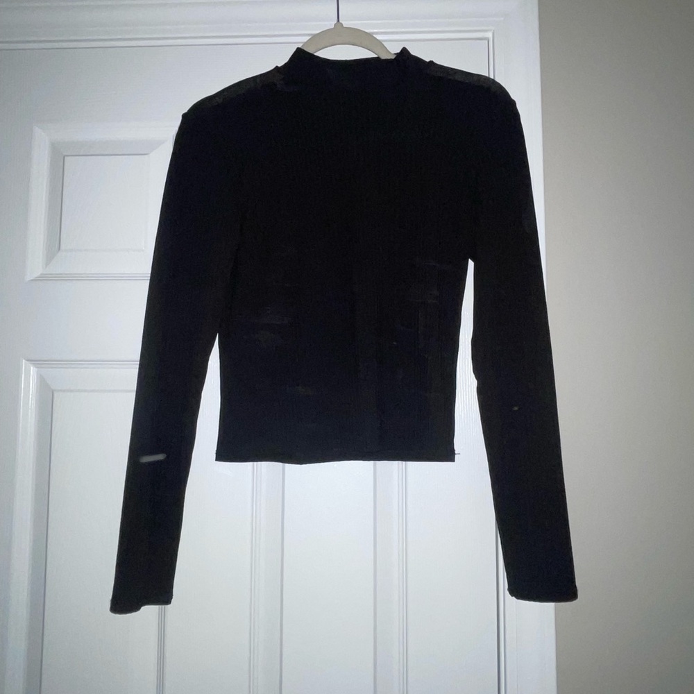 Black Long Sleeve Women's Top